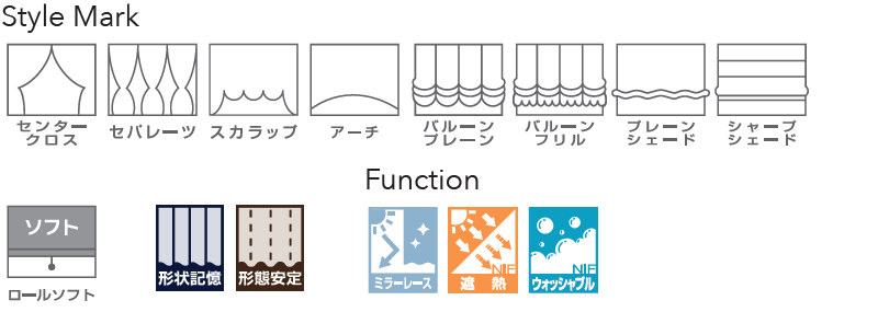 カーテン＆シェード リリカラ オーダーカーテン ＆time アンドタイム