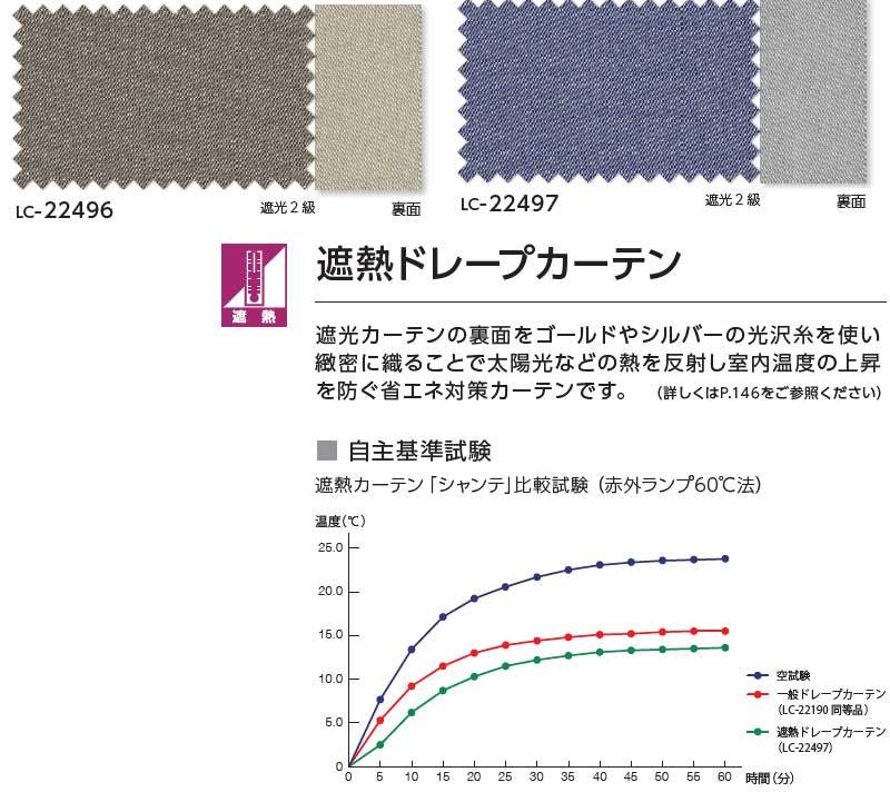 ◇在庫限り◇ コントラクトカーテン リリカラ 宿泊施設・ 700×200cm