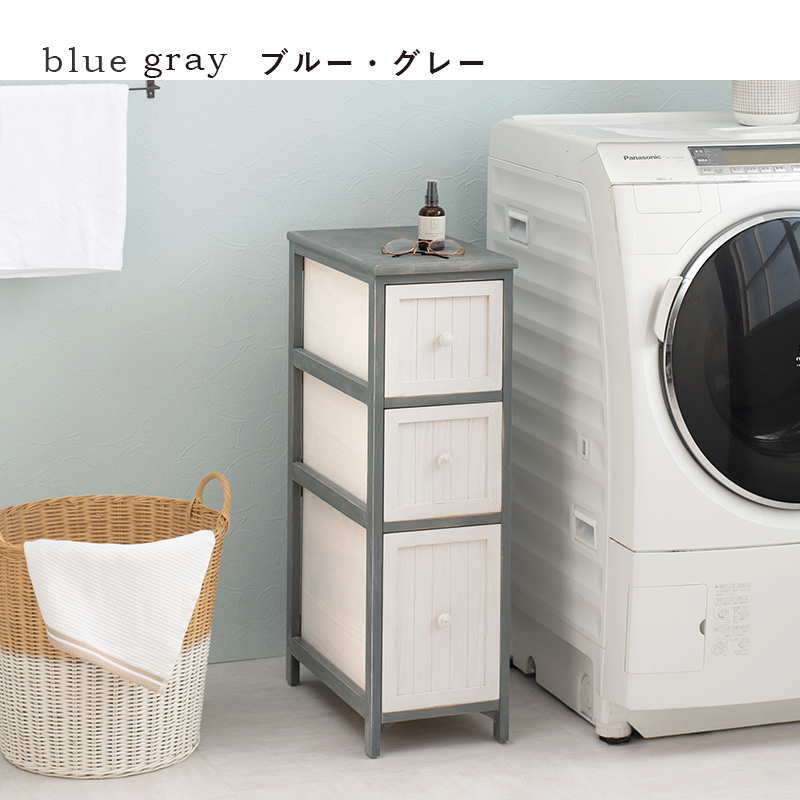 長年愛用した様なアンティーク加工 ノスタルジックなシャビー感で空間を可愛らしく チェストMCH-5671の画像