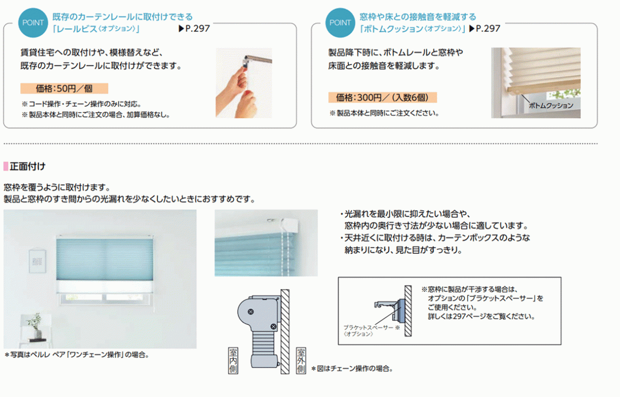 プリーツスクリーン 製品詳細