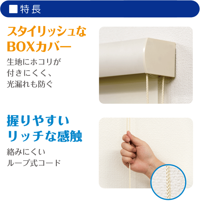 特徴 BOXカバー