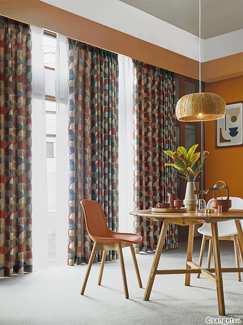 オーダーカーテン サンゲツ ストリングス SS仕様(スタンダード)約2倍ヒダ裾：折返し SC7050 | サンゲツ | 02