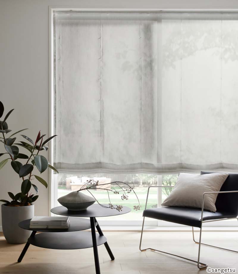 オーダーカーテン サンゲツ ストリングス SS仕様(スタンダード)約2倍ヒダ裾：ウエイトウーリーロック SC7571〜SC7572 幅300×高さ140cm迄 | サンゲツ | 02