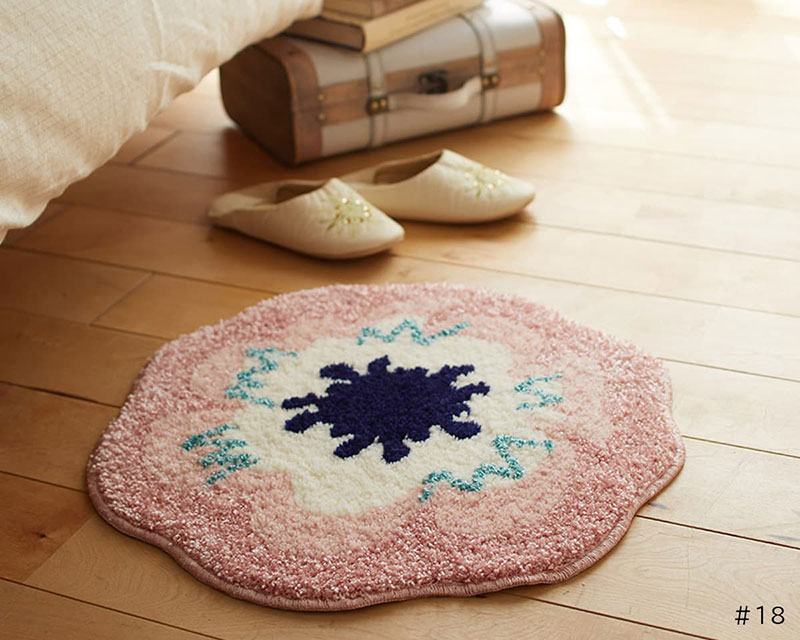 【送料無料】 ラグ マット DESIGN LIFE EDTION.15RICO MAT (リコマット) 18 PINK50x50cm |  | 01