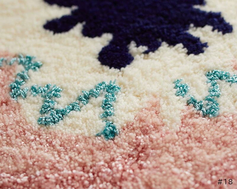 【送料無料】 ラグ マット DESIGN LIFE EDTION.15RICO MAT (リコマット) 18 PINK50x50cm |  | 02