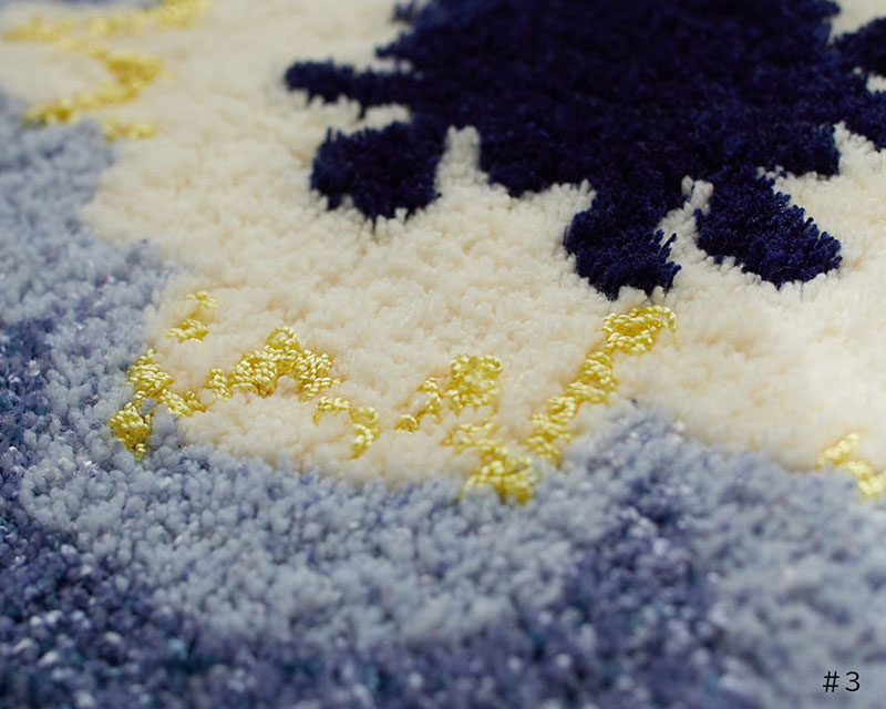 【送料無料】 ラグ マット DESIGN LIFE EDTION.15RICO MAT (リコマット) 3 BLUE50x50cm |  | 02