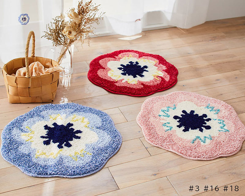 【送料無料】 ラグ マット DESIGN LIFE EDTION.15RICO MAT (リコマット) 3 BLUE50x50cm |  | 03