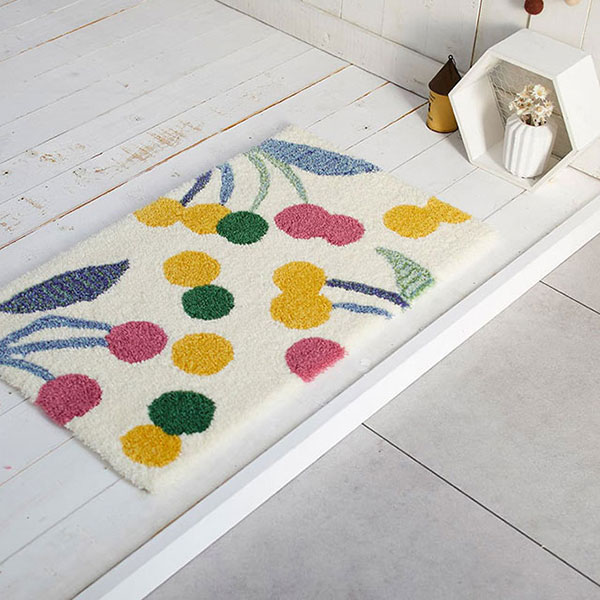 【送料無料】 ラグ マット DESIGN LIFE EDTION.15POPOLO MAT (ポポロマット) 12 YELLOW45x75cm | 