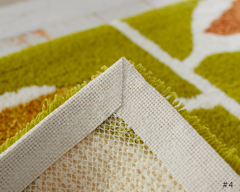 【送料無料】 ラグ マット DESIGN LIFE EDTION.15KAJYUEN MAT (カジュエンマット) 4 GREEN45x75cm |  | 03