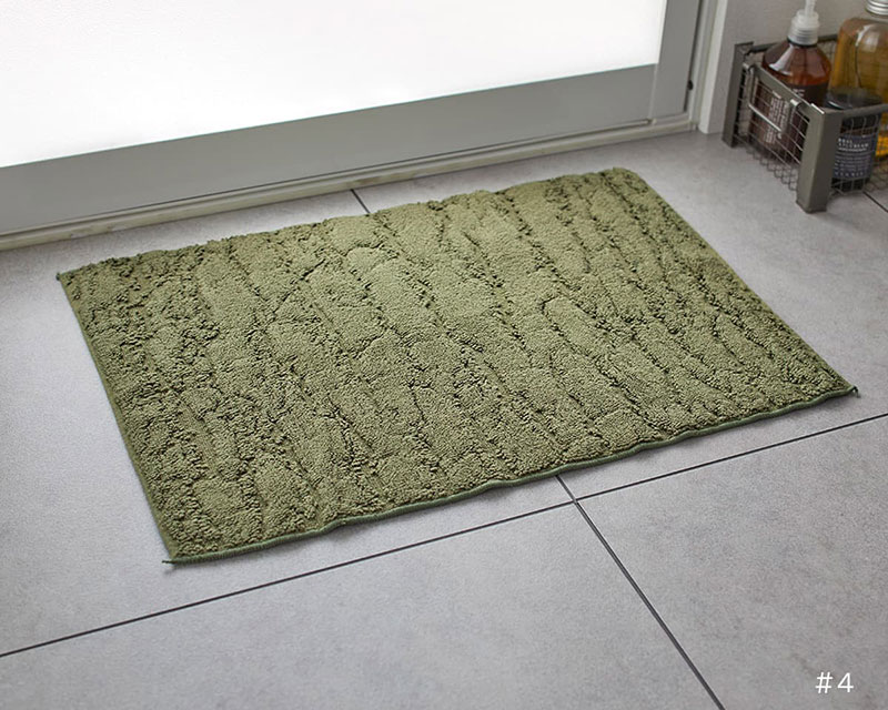【送料無料】 ラグ マット DESIGN LIFE EDTION.15WOOD (ウッド)4 MOSS GREEN35x50cm |  | 01