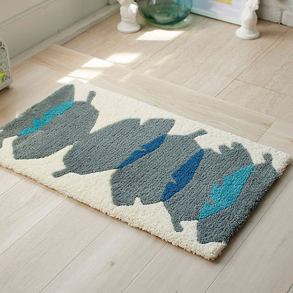 【送料無料】 ラグ マット DESIGN LIFE EDTION.15MAIHA MAT (マイハマット) 3 BLUE45x75cm | 