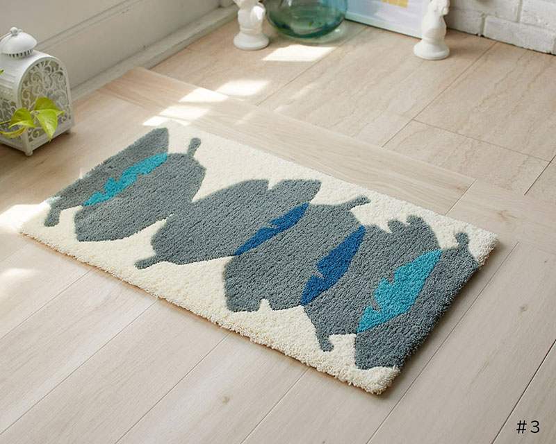 【送料無料】 ラグ マット DESIGN LIFE EDTION.15MAIHA MAT (マイハマット) 3 BLUE45x75cm |  | 01