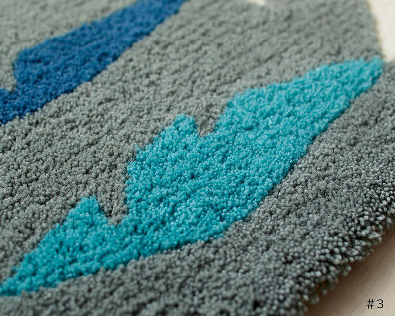 【送料無料】 ラグ マット DESIGN LIFE EDTION.15MAIHA MAT (マイハマット) 3 BLUE45x75cm |  | 02