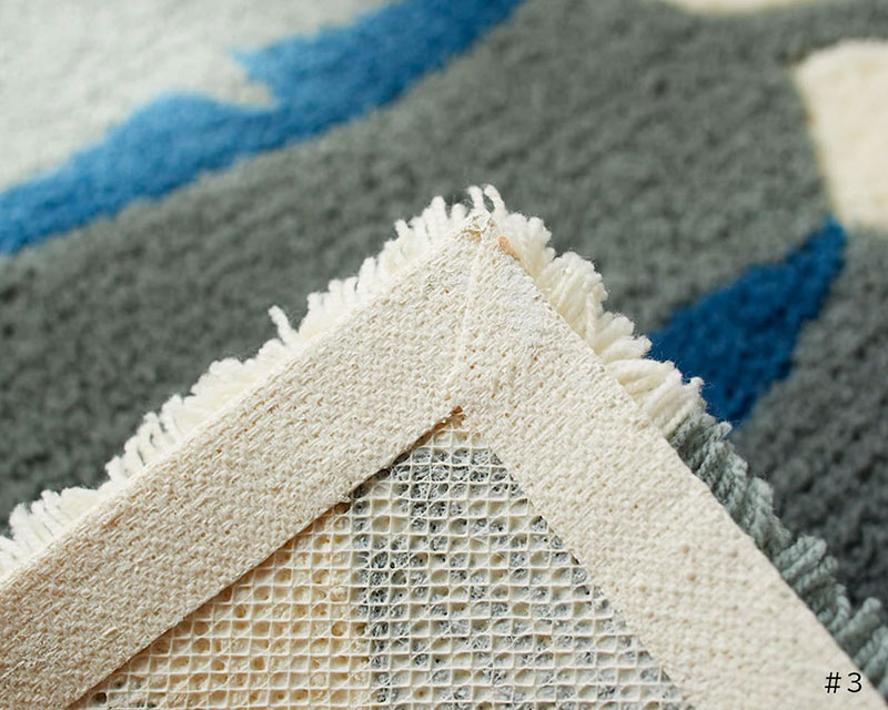 【送料無料】 ラグ マット DESIGN LIFE EDTION.15MAIHA MAT (マイハマット) 3 BLUE45x75cm |  | 03