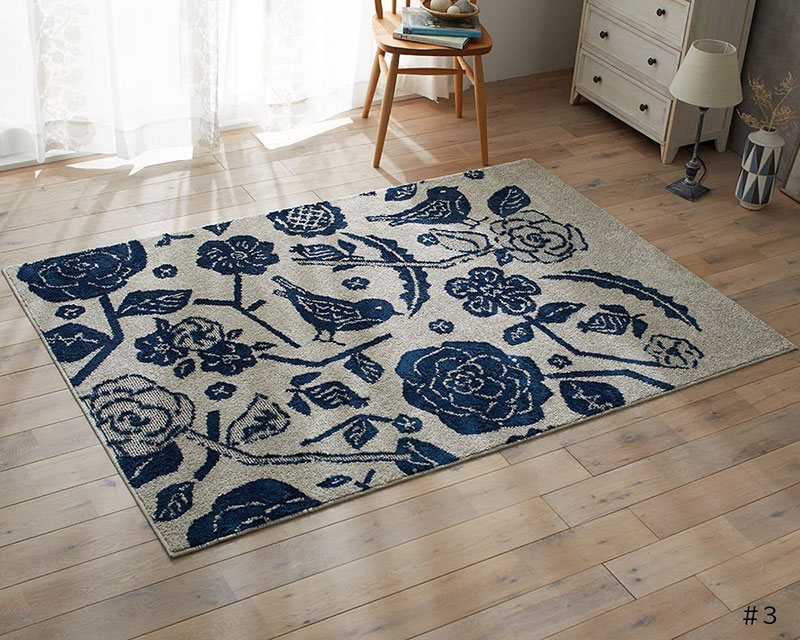 【送料無料】 ラグ マット DESIGN LIFE EDTION.14 CUCO RUG (クコラグ) 3 BLUE185x185cm |  | 01