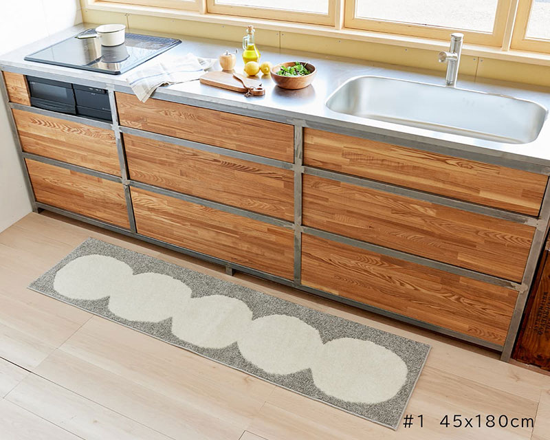 【送料無料】 ラグ マット DESIGN LIFE EDTION.15ODANGO MAT (オダンゴマット) 1 IVORY45x180cm |  | 01