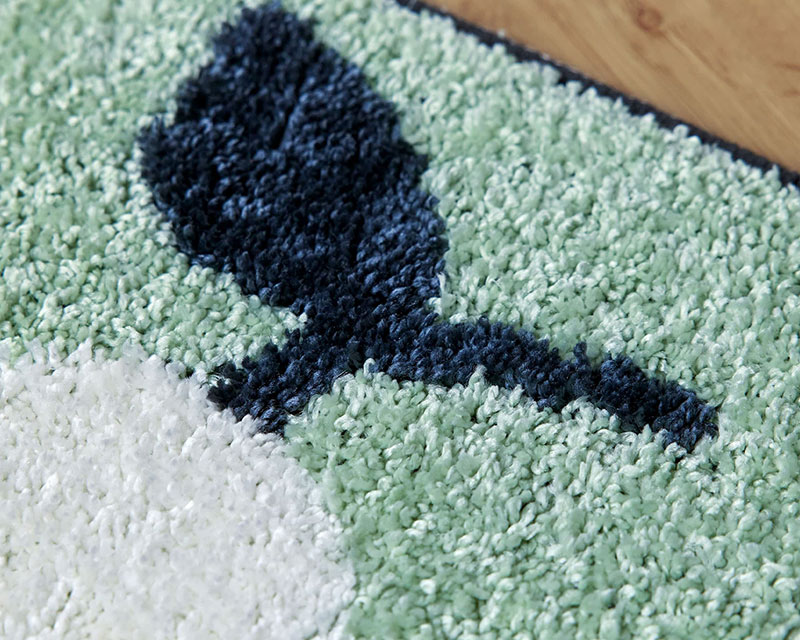 【送料無料】 ラグ マット DESIGN LIFE EDTION.15FRUITS MINI MAT(フルーツミニマット)4 GREEN45x75cm |  | 03