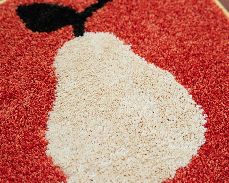 【送料無料】 ラグ マット DESIGN LIFE EDTION.15FRUITS MINI MAT(フルーツミニマット)5 ORANGE45x75cm |  | 03