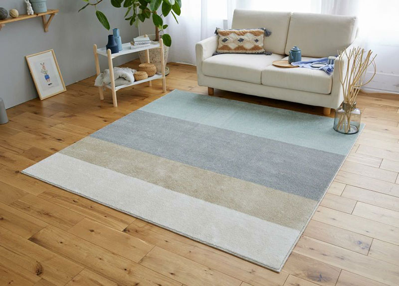 【送料無料】ラグ マット HOME RUG MAT 2024-2025 Wag/NO.131-39819#38 ペールブルー190x190cm｜interiorkataoka｜02