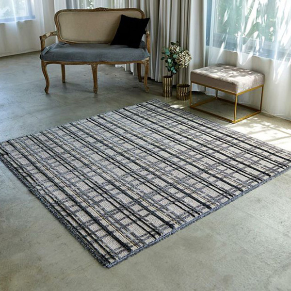 【送料無料】ラグ マット HOME RUG MAT 2022-2023 miroir/NO.134-76211 #9 グレー 190x190cm