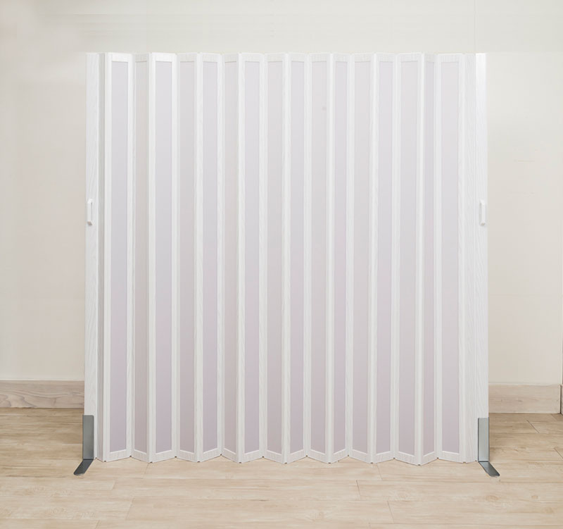 半透明パーテーション ホワイトウッド