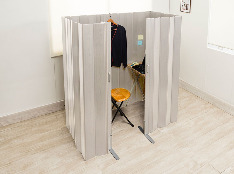 窓無パーテーション ホワイトウッド