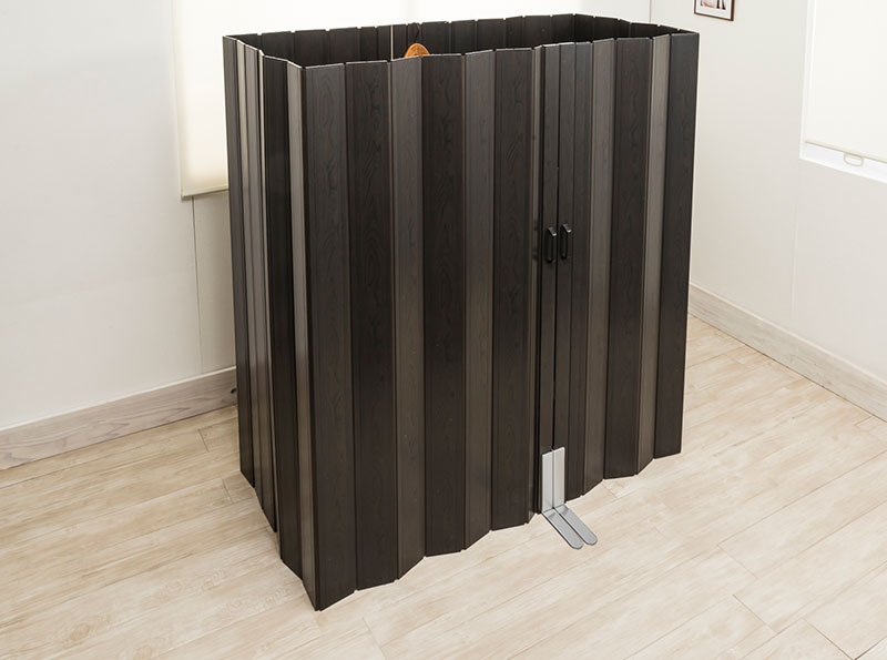 窓無パーテーション ダークウッド