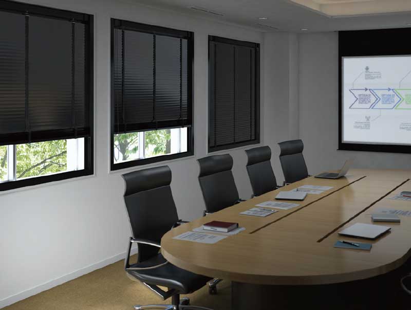 タチカワブラインド 業務用ブラインド モノコムブラッキー35 ループ操作 遮熱T-2082マットブラックのみ(12980円)