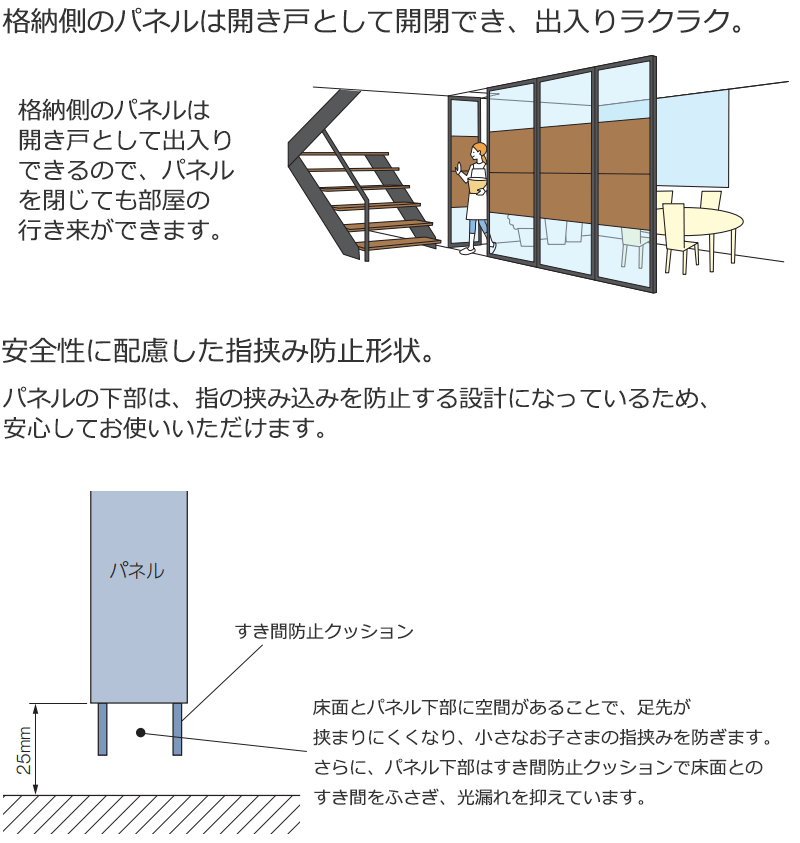 間仕切り プレイス スウィング 移動収納＋開き戸 インテリアカタオカ