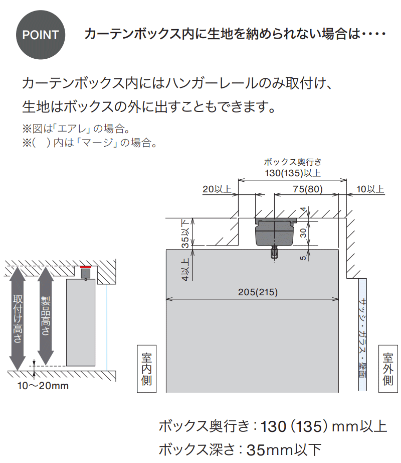 タチカワブラインド ブラケットスペーサー・ボックススペーサー 窓枠
