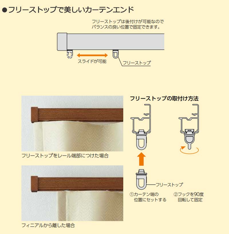 タチカワの装飾カーテンレール ビバーチェプラナ+ファンティア ダブル