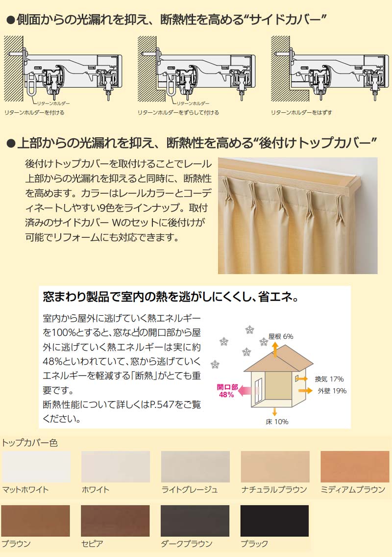 タチカワの装飾カーテンレール ビバーチェプラナ+ファンティア ダブル