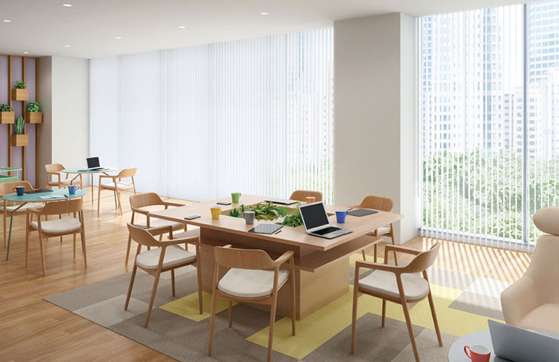 タチカワブラインド 業務用バーチカルブラインド ミント遮光遮熱 V4001