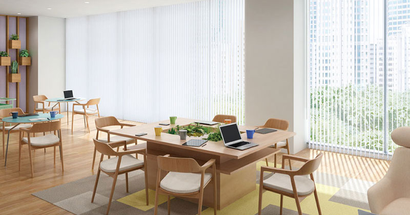 業務用バーチカルブラインド ミント遮光遮熱 V4001～V4005 スラット幅