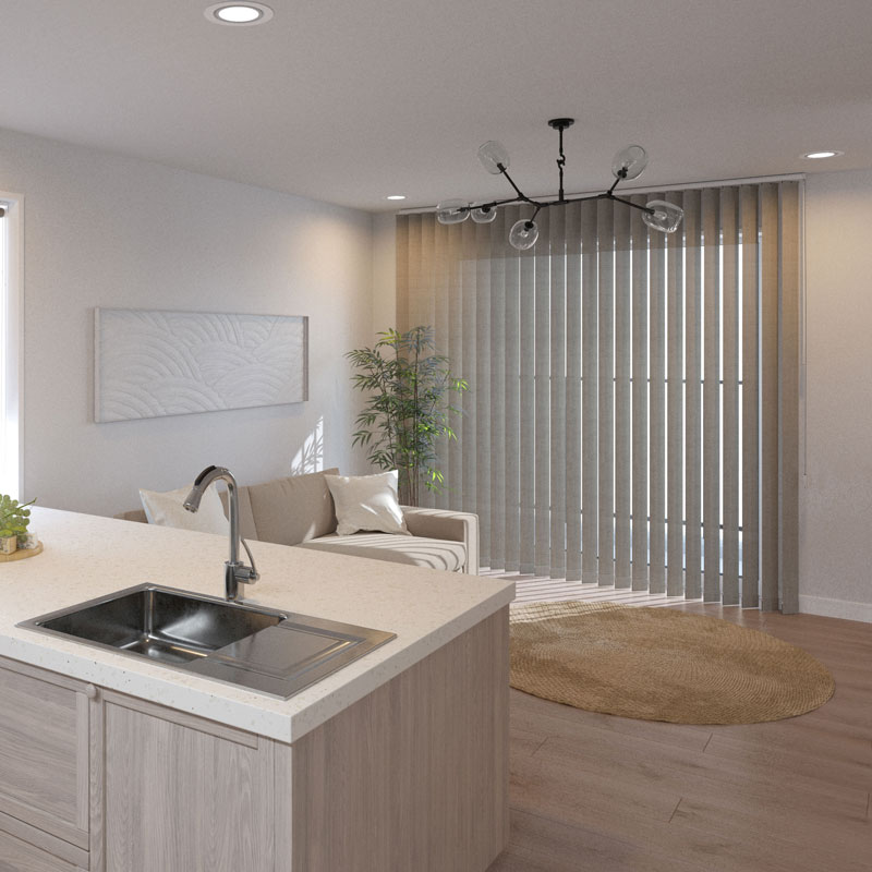 【日本製・2年保証・カーテンレール取付部品付】バーチカルブラインド 立川 タテ型ブラインド 縦型 たて型 ディアリオ | 立川機工 | 15