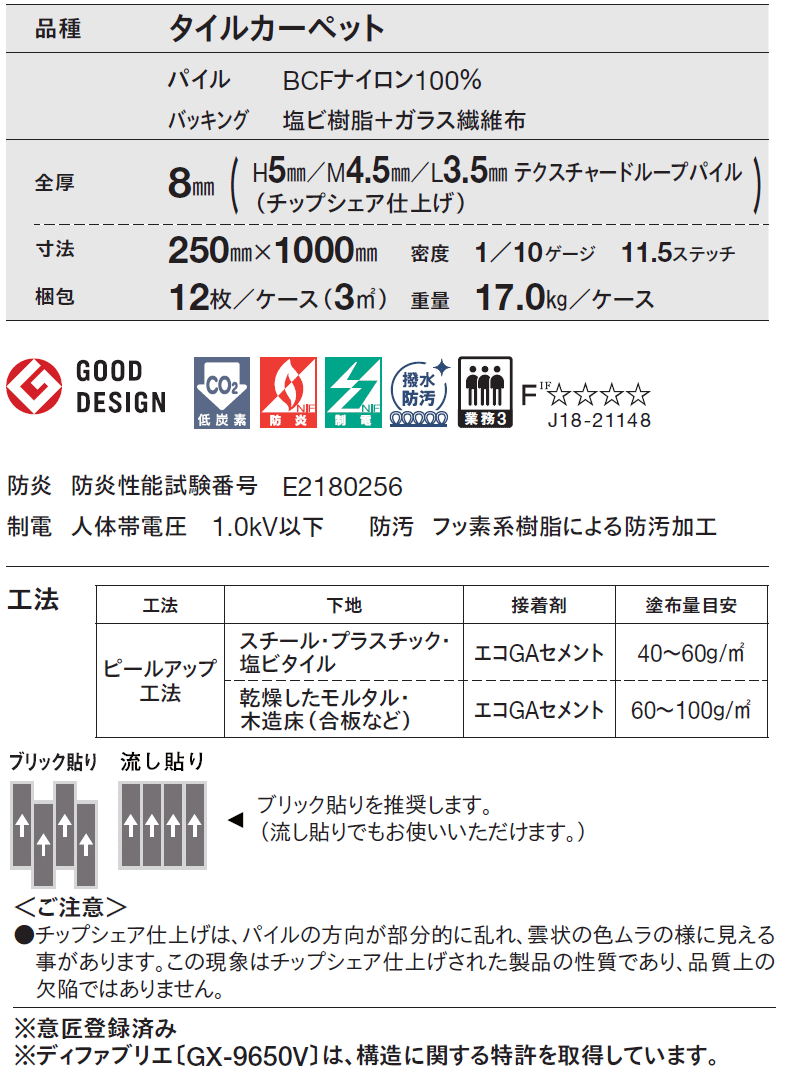 送料無料！東リ タイル カーペット 貼り方簡単 東リの業務用タイル