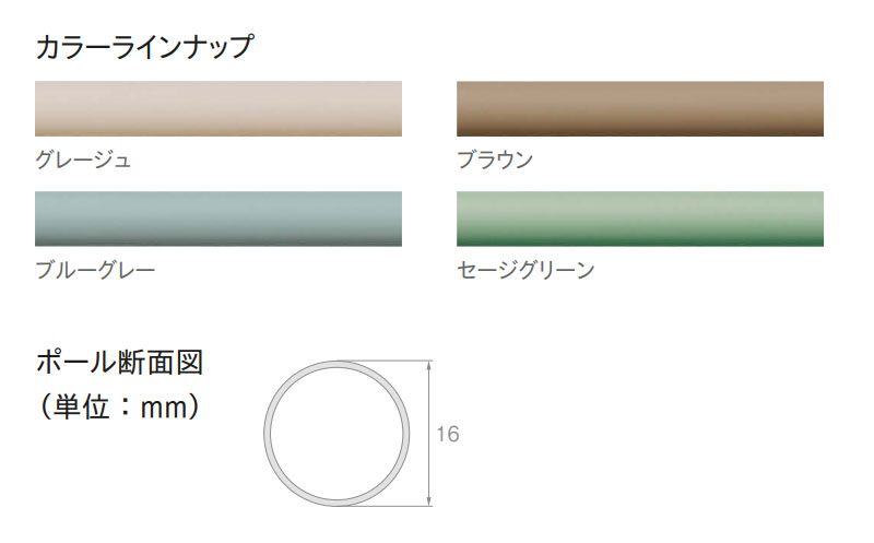 装飾 カーテンレール 無駄を削ぎ落としたシンプルデザイン モノブレンド16 ネクスティダブル正面付 A・Bセット 3.10m_2