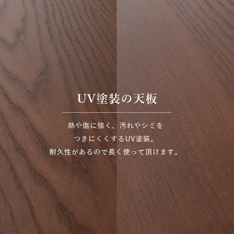 天板 脚に和風のなぐり加工を施した高級感 座る環境に合わせて天板高さを4段階に調節可能な多段継脚タイプ ダイニングコタツ山城90(2090986500)_5