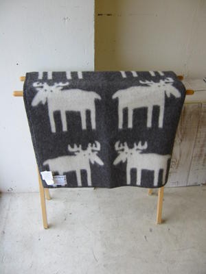 ROROS TWEED / ロロス ツイード ブランケットELG MINI GREY-NATURAL