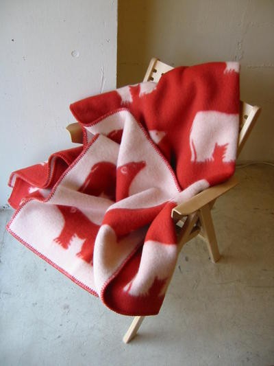 ROROS TWEED / ロロス ツイード ブランケットisbjorn RED アイスビヨン