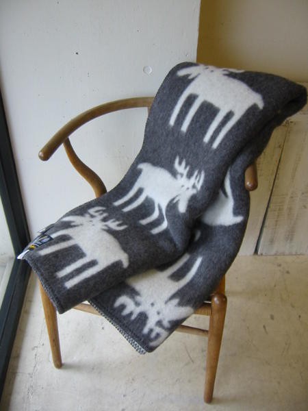 ROROS TWEED / ロロス ツイード ブランケットELG GREY-NATURAL エルク