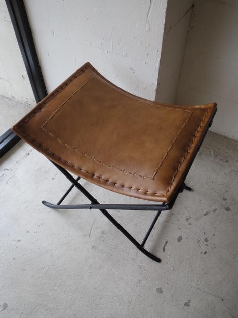 LEATHER FOLDING STOOLレザー フォールディング スツール