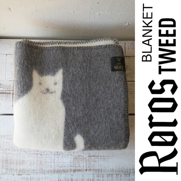 ROROS TWEED / ロロス ツイード ブランケットGATTO-MINI GRAY by AOI