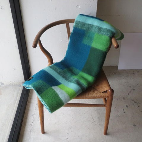 ROROS TWEED / ロロス ツイード ブランケットMIKKEL-MINI GREEN