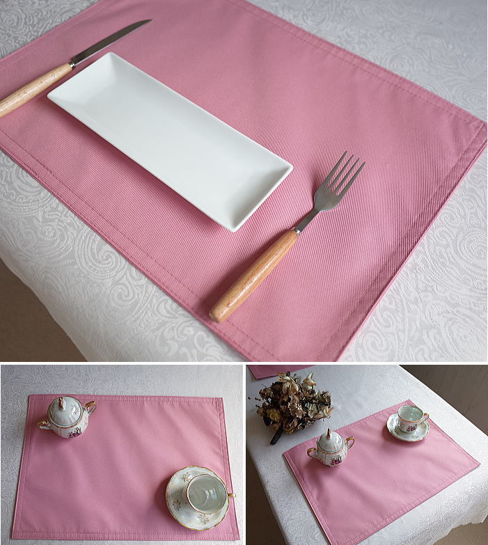 撥水ランチョンマット プレーンな無地 シンプルでリーズナブルな