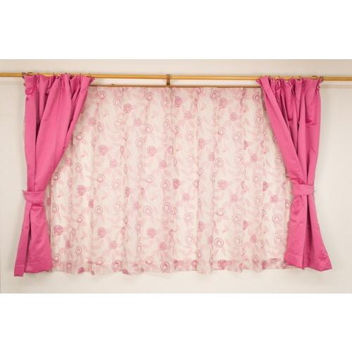 冬のクーポン実施 カーテン 4枚セット レース 遮光 100×135 100×178