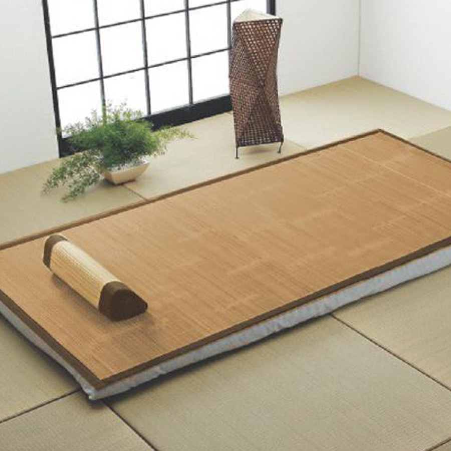 竹 敷きパッド 寝具 涼感 約 80×180cm 高級感 ひんやり 敷きパット