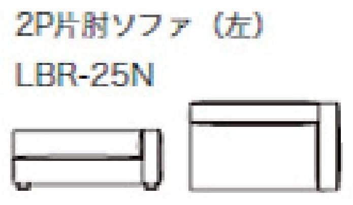 スピガ リベロ 2P片肘ソファ（右・左） SPIGA LIBERO estic エスティック※クッション別売り