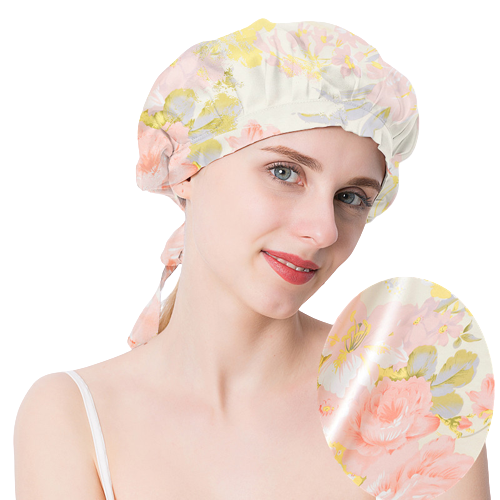 ナイトキャップ シルク ヘアクリップ付き 美髪 保湿 ヘアキャップ 脱げ防止 就寝用 抜け毛 パサつき ロングヘア |  | 10