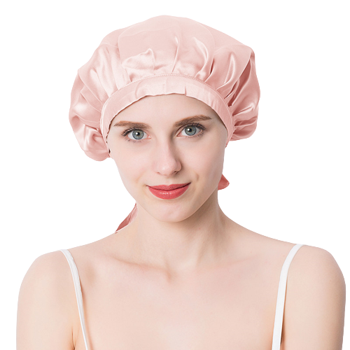 ナイトキャップ シルク ヘアクリップ付き 美髪 保湿 ヘアキャップ 脱げ防止 就寝用 抜け毛 パサつき ロングヘア |  | 01